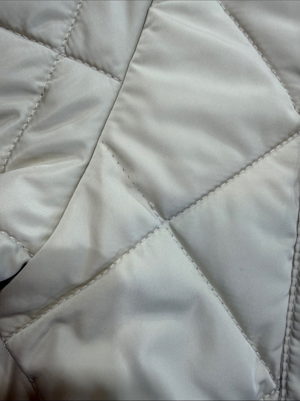 Free Country Quilted Cream Puffer Shirt-Jacket - Picture 5 of 9